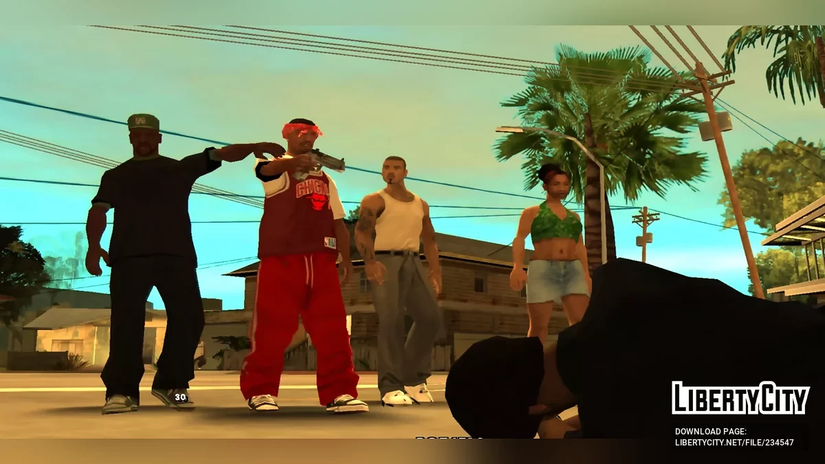 Красная футболка Чикаго / GTA San Andreas