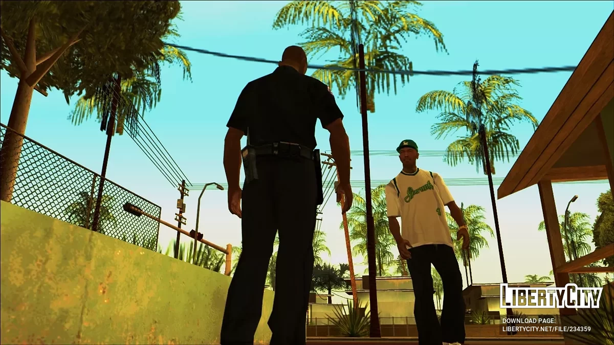 T-Shirt with Basketball Jersey / GTA San Andreas