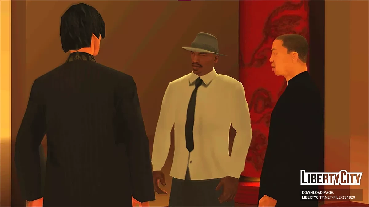 Рубашка на выпуск с галстуком / GTA San Andreas