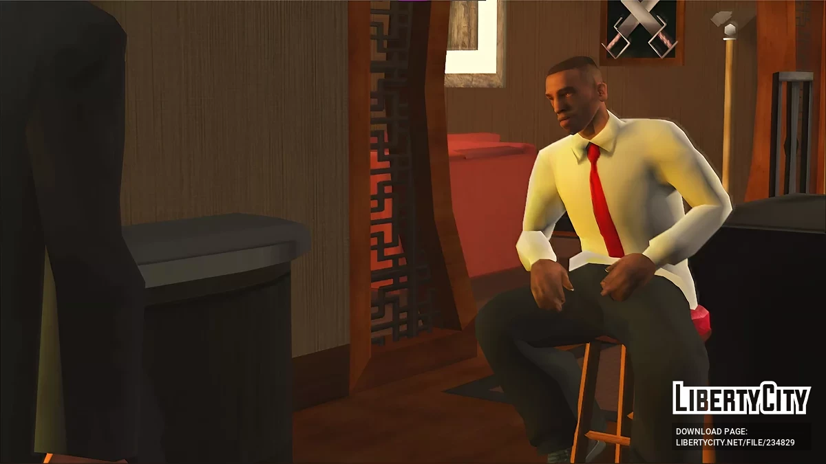 Рубашка на выпуск с галстуком / GTA San Andreas