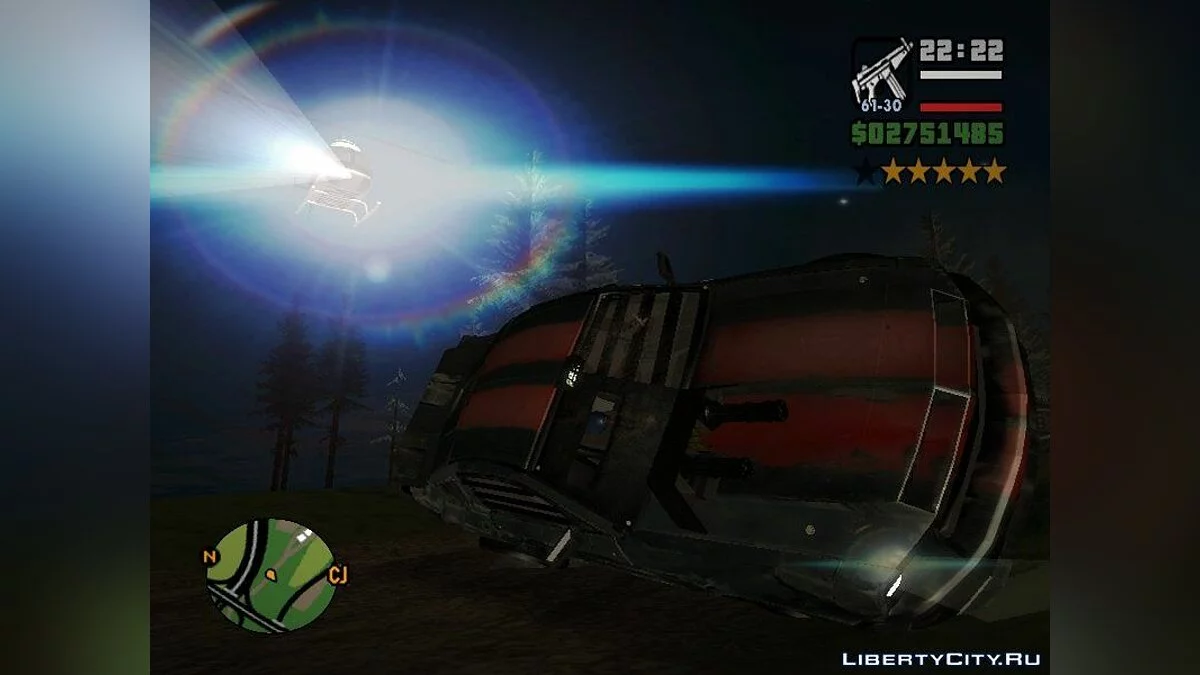 Anamorphic Lens Flare Corona HD v2 / GTA San Andreas