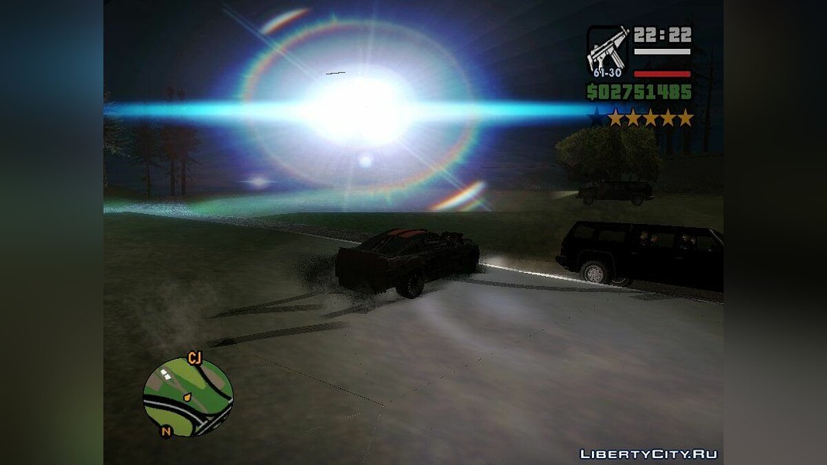 Скачать Anamorphic Lens Flare Corona HD v2 для GTA San Andreas