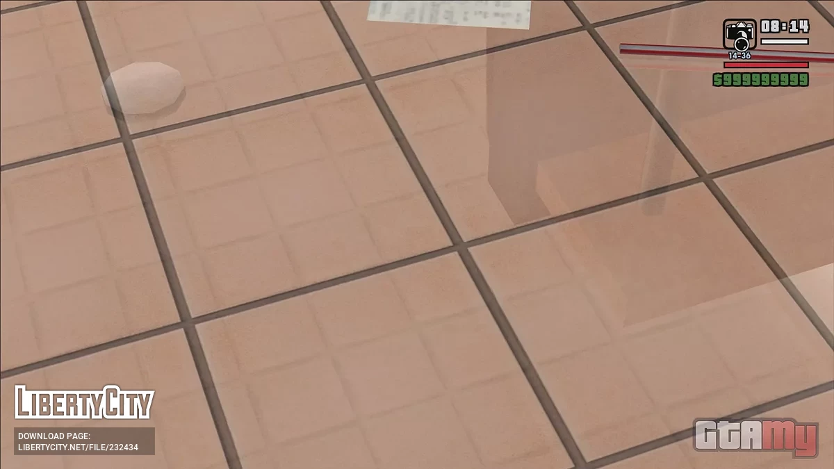 Зеркальный пол в Cluckin' Bell / GTA San Andreas