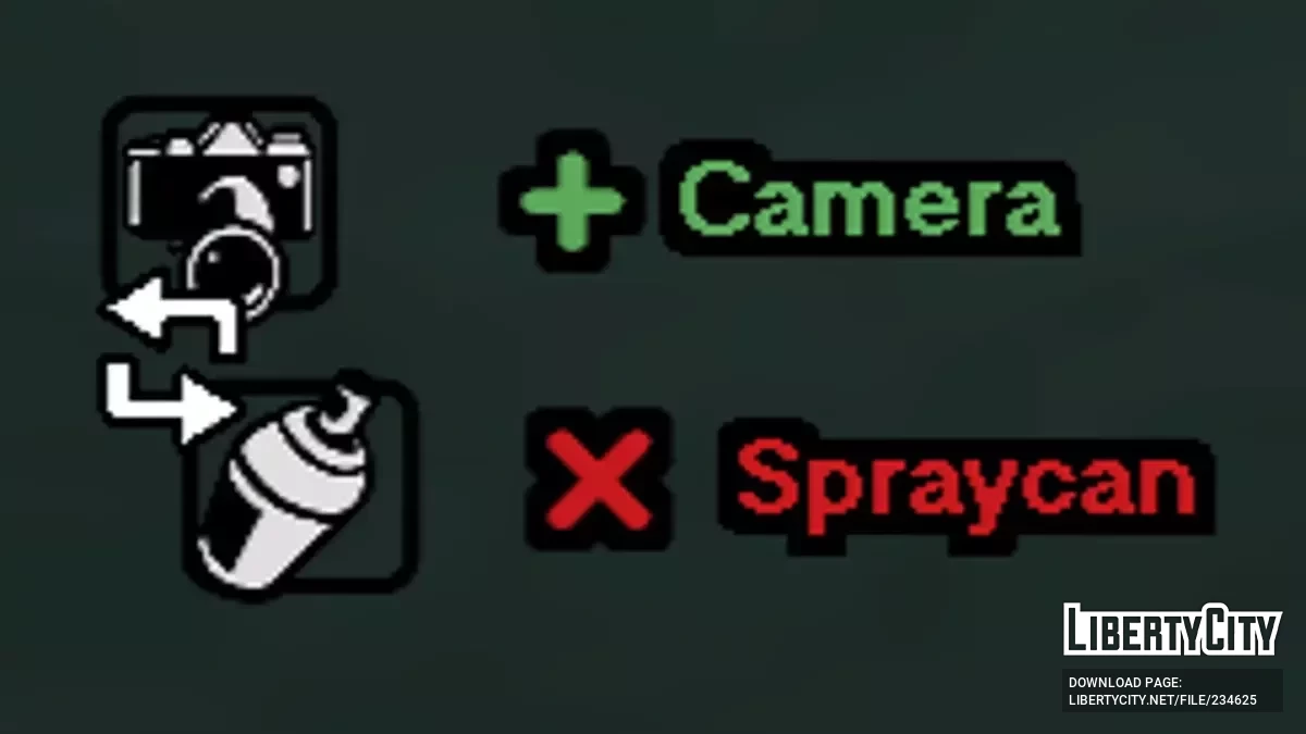 Отображение смены оружия / GTA San Andreas