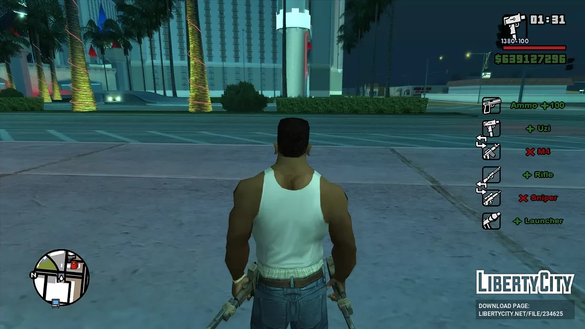 Индикатор изменения оружия / GTA San Andreas