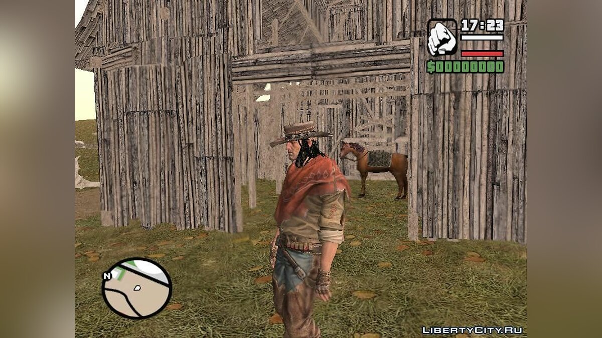 Скачать GTA Red Dead Revolver Wild West для GTA San Andreas