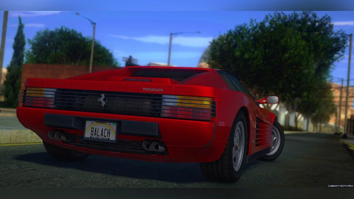 Ferrari Testarossa (US-Spec) 1987 1.01 / GTA San Andreas