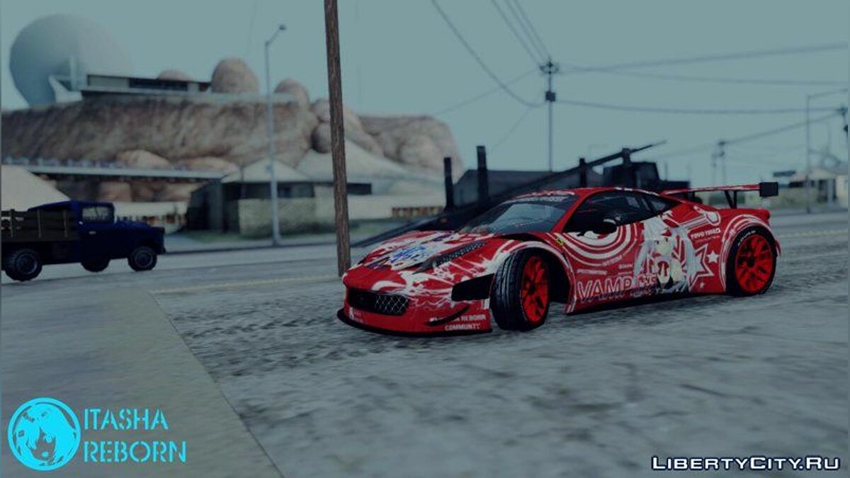 Скачать Ferrari 458 GT3 Vampire and Unicorn для GTA San Andreas