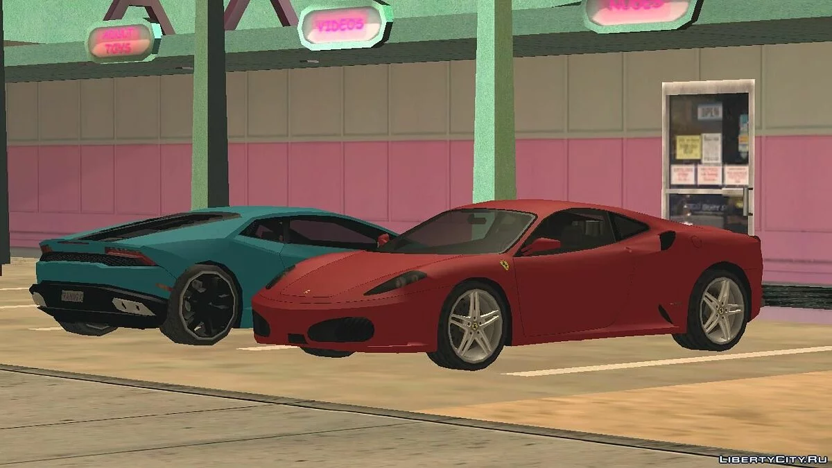 Ferrari F430 low poly / GTA San Andreas