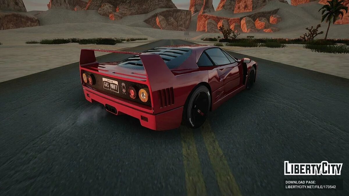 Ferrari F40 Gas Monkey / GTA San Andreas