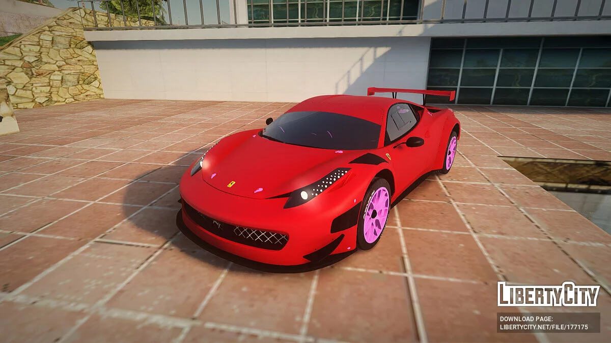Ferrari 458 GT3 Itasha Vampire of AzurLane DTM / GTA San Andreas