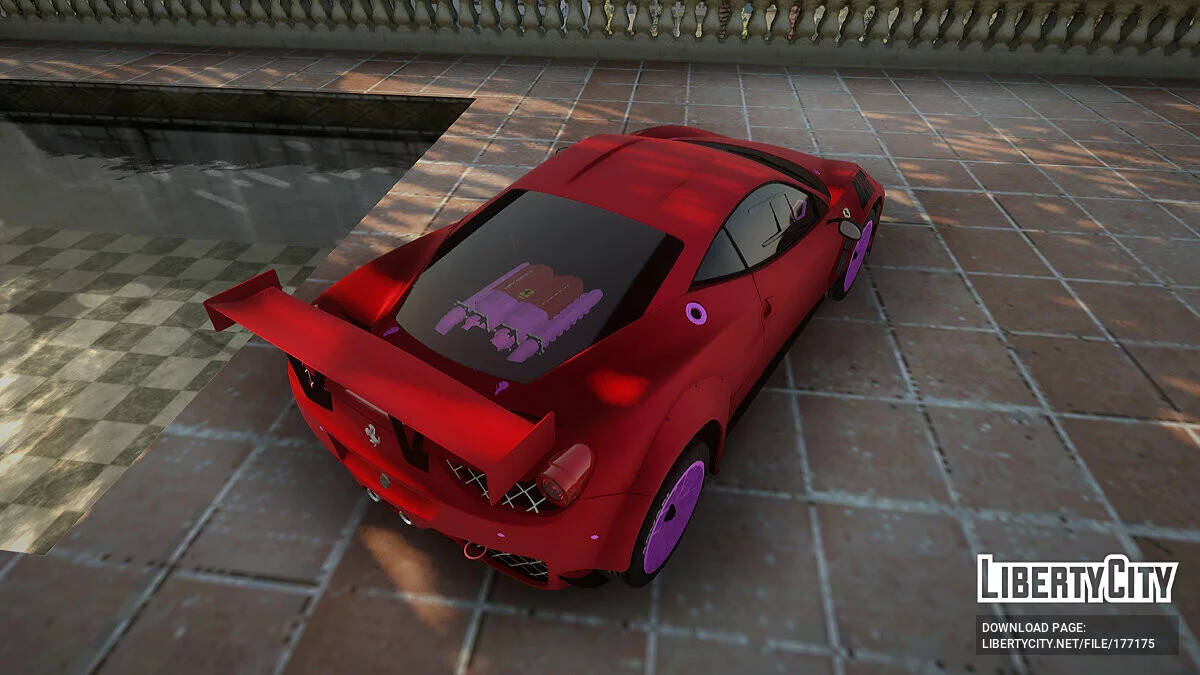 Ferrari 458 GT3 Itasha Vampire of AzurLane DTM / GTA San Andreas