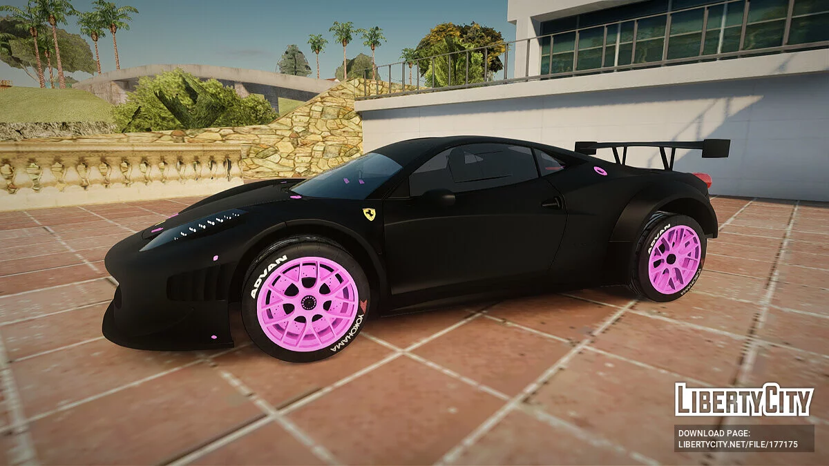 Ferrari 458 GT3 Itasha Vampire of AzurLane DTM / GTA San Andreas