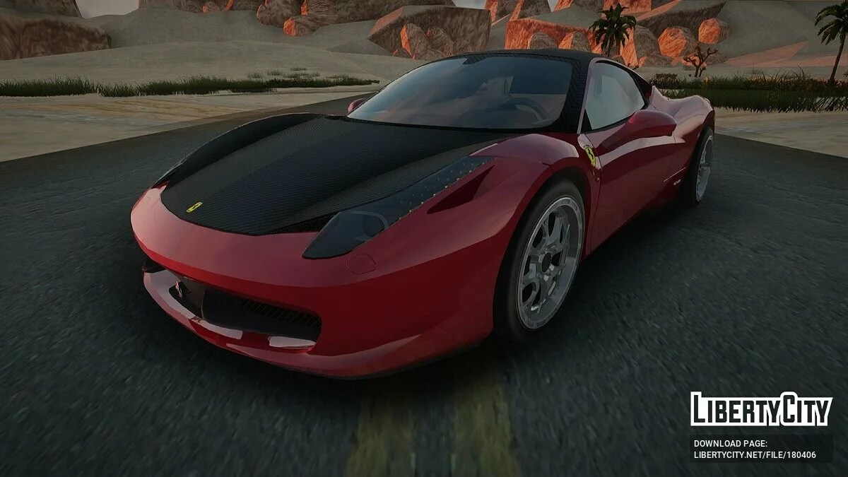 Ferrari 458 Italia Stanced / GTA San Andreas