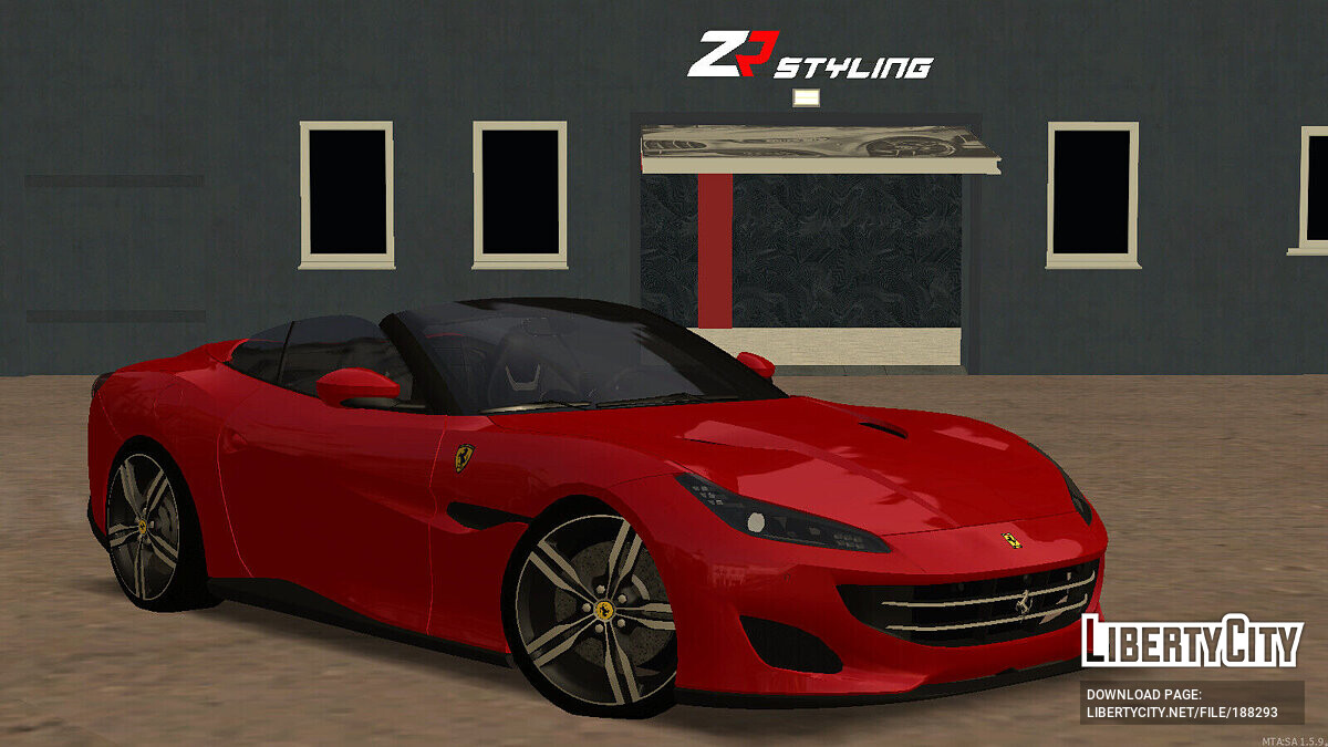 Скачать Ferrari Portofino + CCD для GTA San Andreas