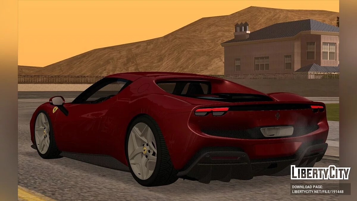 Ferrari 296 GBT 2022 / GTA San Andreas