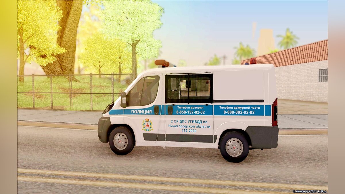 Скачать Fiat Ducato ДПС для GTA San Andreas