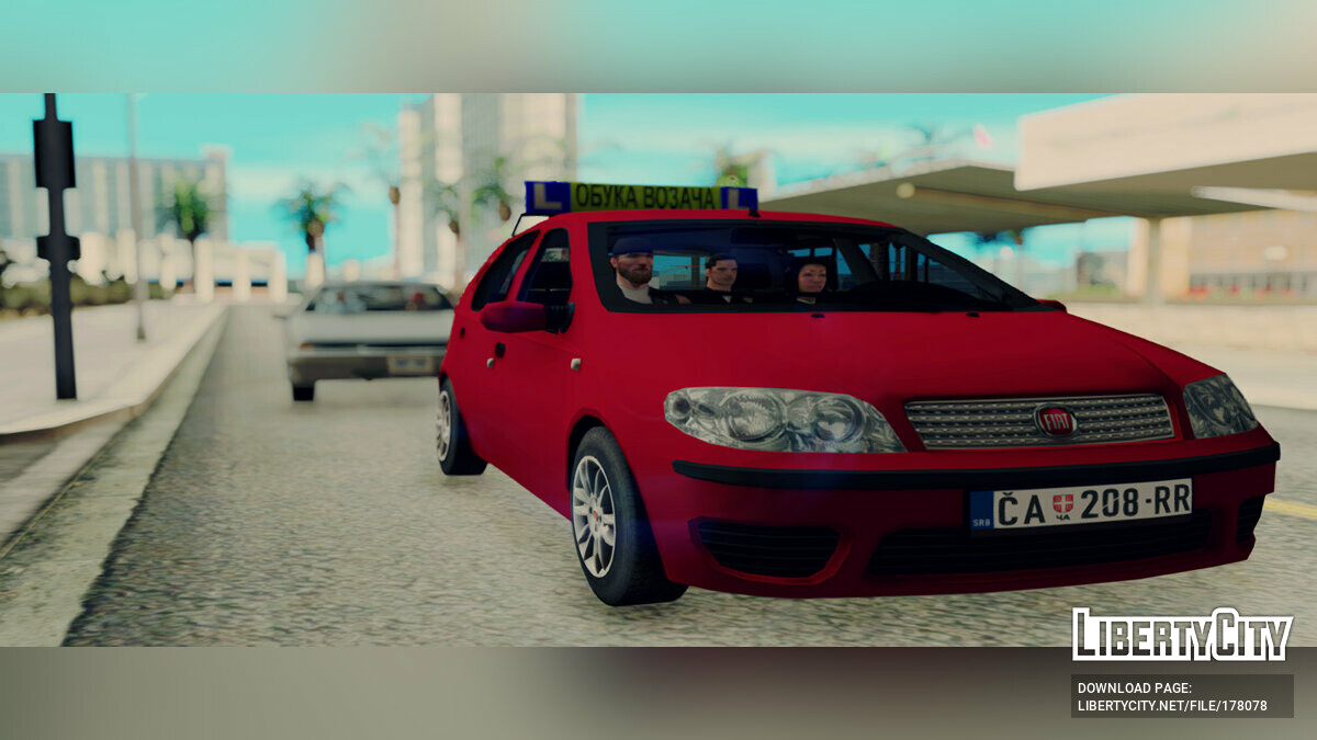 Скачать 2009 Fiat Punto Classic - Автошкола для GTA San Andreas