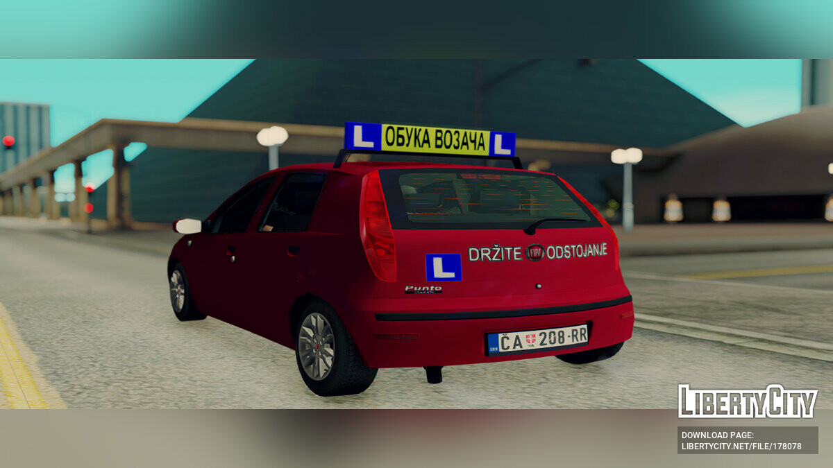 Скачать 2009 Fiat Punto Classic - Автошкола для GTA San Andreas