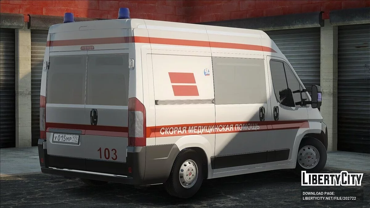 Fiat Ducato Скорая Помощь / GTA San Andreas