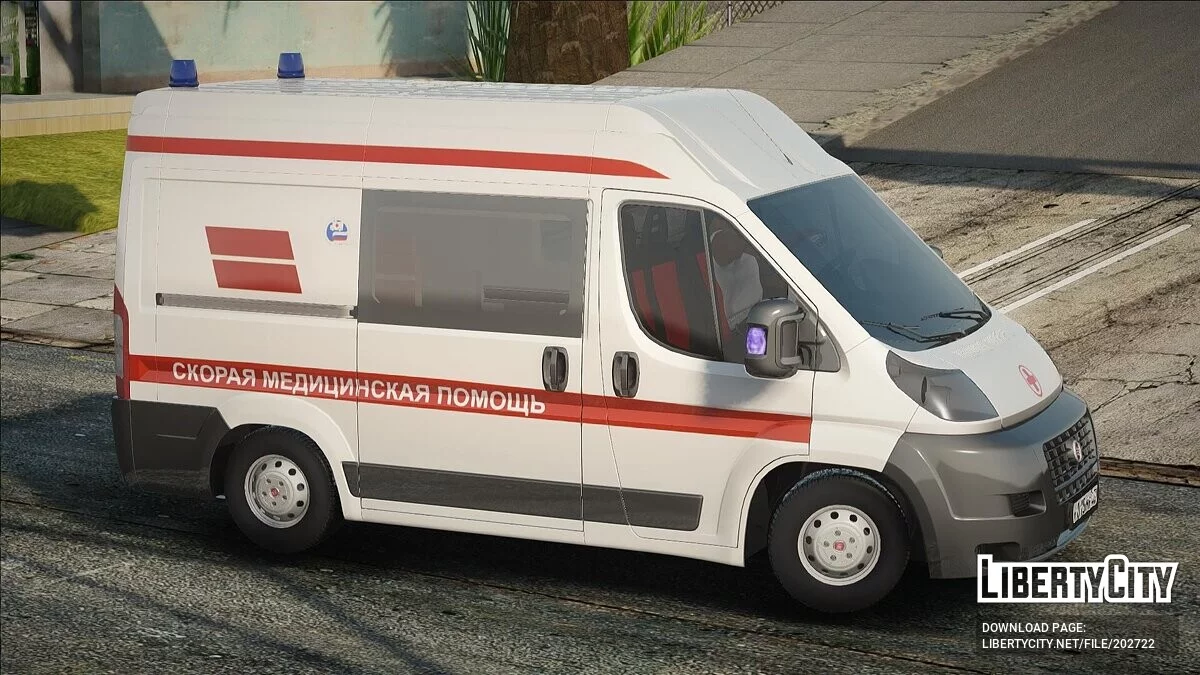 Fiat Ducato Скорая Помощь / GTA San Andreas