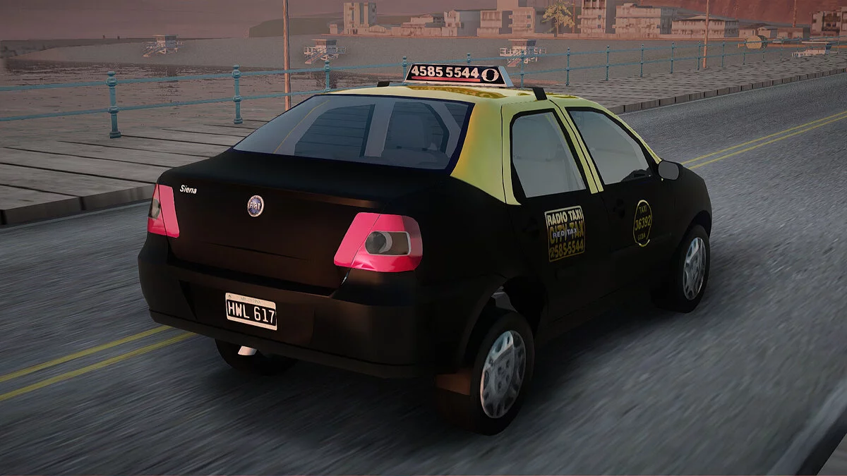 Fiat Siena Taxi Argentino / GTA San Andreas