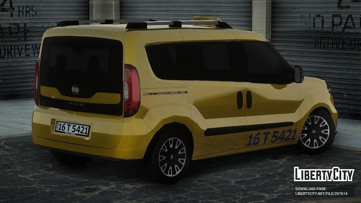 LowPoly Fiat Doblo Taksi Modu / GTA San Andreas