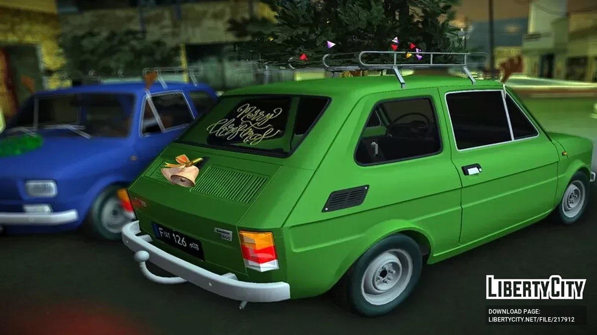 Fiat 126 Bambino Christmas Edition / GTA San Andreas