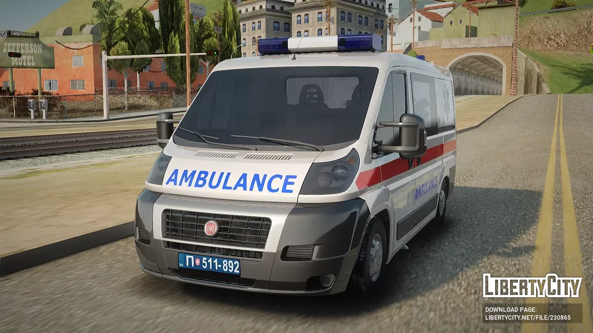 Fiat Ducato Kola Hitne Pomoći / GTA San Andreas