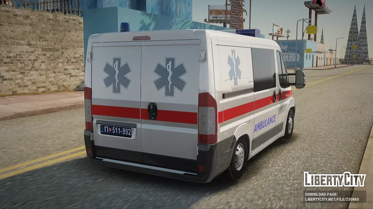 Fiat Ducato Kola Hitne Pomoći / GTA San Andreas