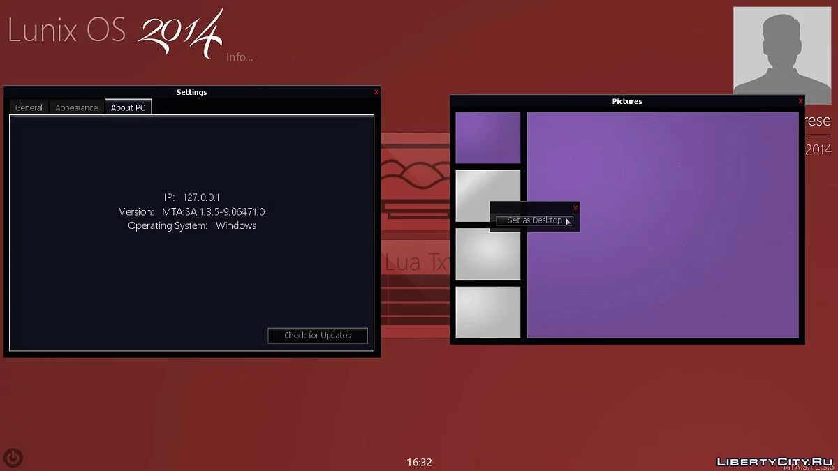 Lunix OS 2014 for MTA SA / GTA San Andreas