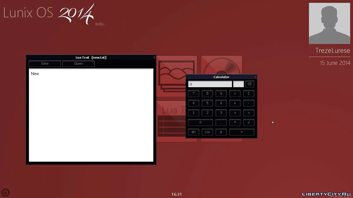 Lunix OS 2014 for MTA SA / GTA San Andreas