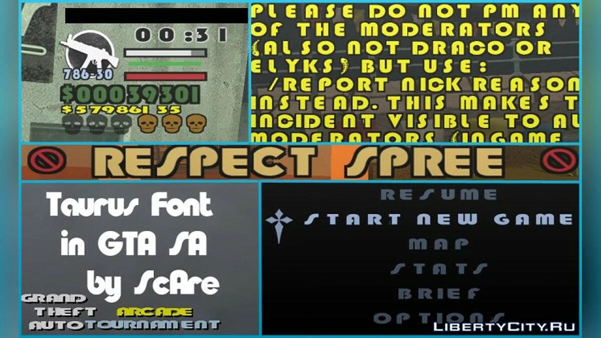 Fonts Pack / GTA San Andreas