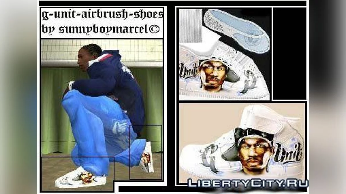 G-unit -Airbrush Shoes / GTA San Andreas