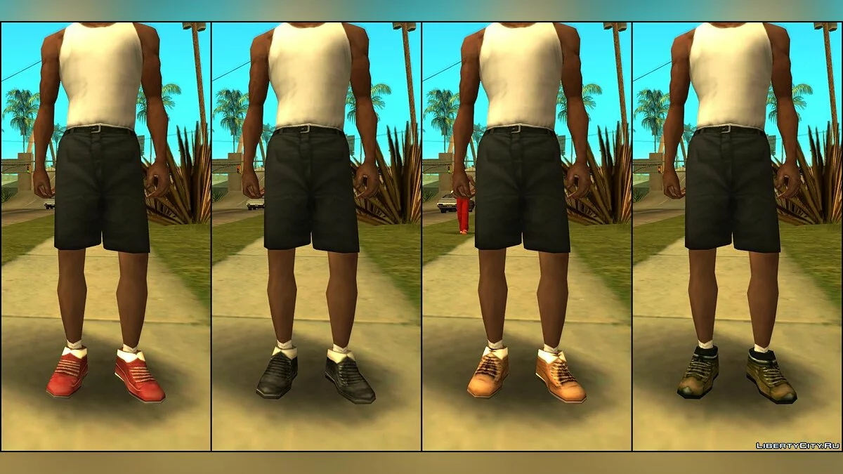 Обновлённые текстуры обуви v1.0.1 / GTA San Andreas
