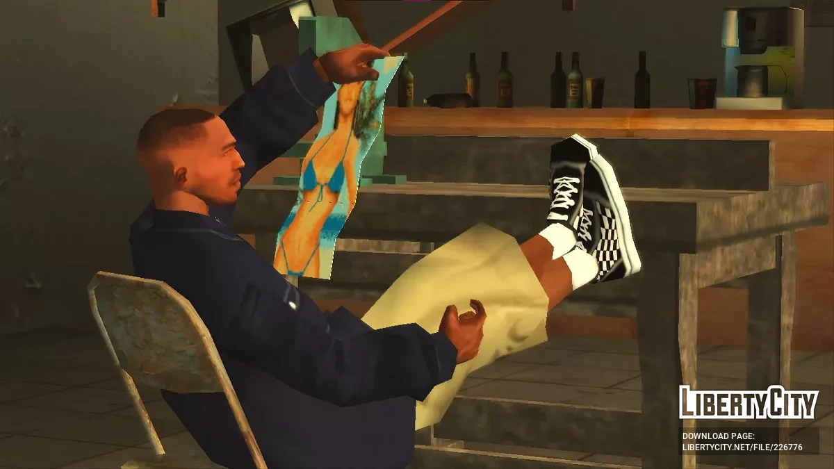 Клетчатые кроссовки Vans Old Skool / GTA San Andreas