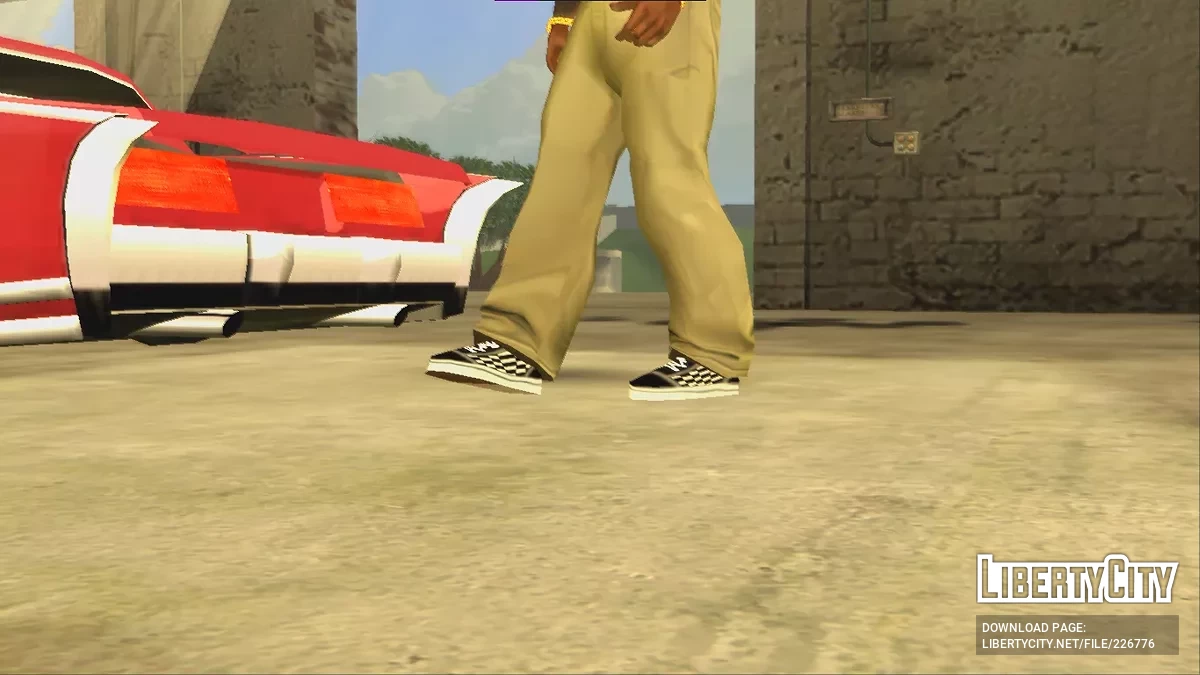 Клетчатые кроссовки Vans Old Skool / GTA San Andreas