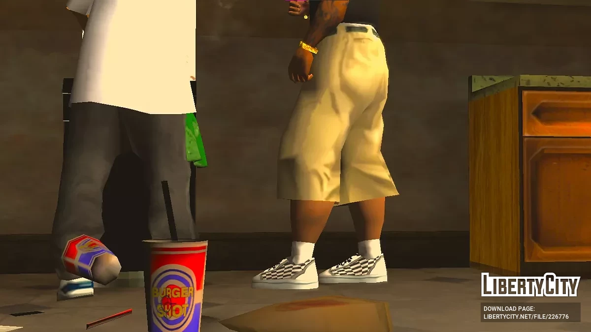 Клетчатые кроссовки Vans Old Skool / GTA San Andreas
