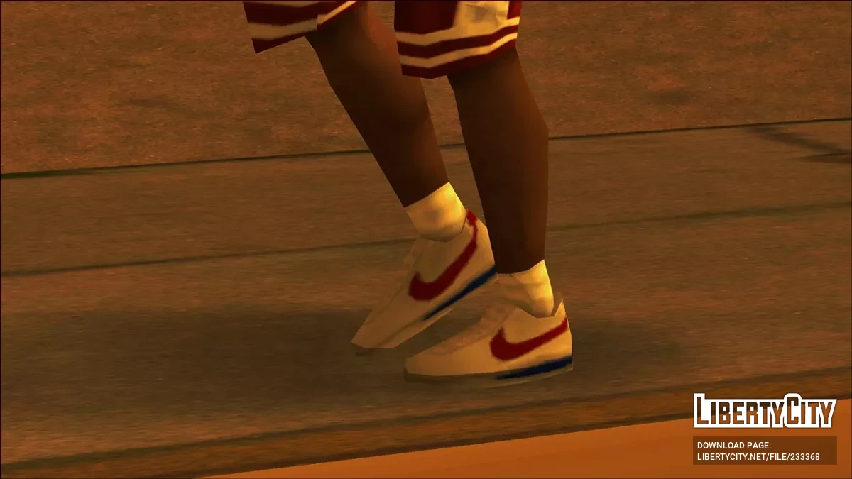 Nike Cortez OG (White-Red-Blue) / GTA San Andreas