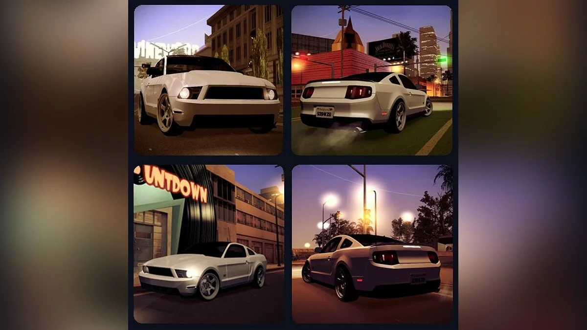 2011 Ford Mustang GT B&W / GTA San Andreas