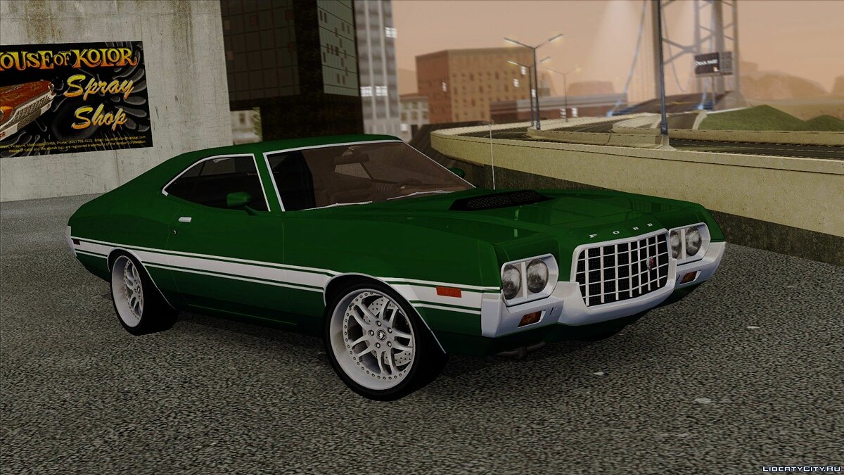 Скачать Ford Gran Torino Sport SportsRoof (63R) 1972 для GTA San Andreas