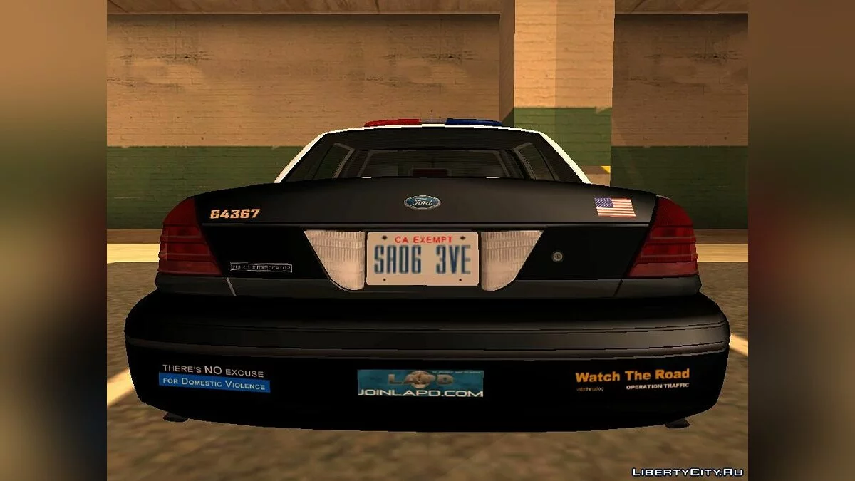Ford Crown Victoria LAPD Interceptor / GTA San Andreas