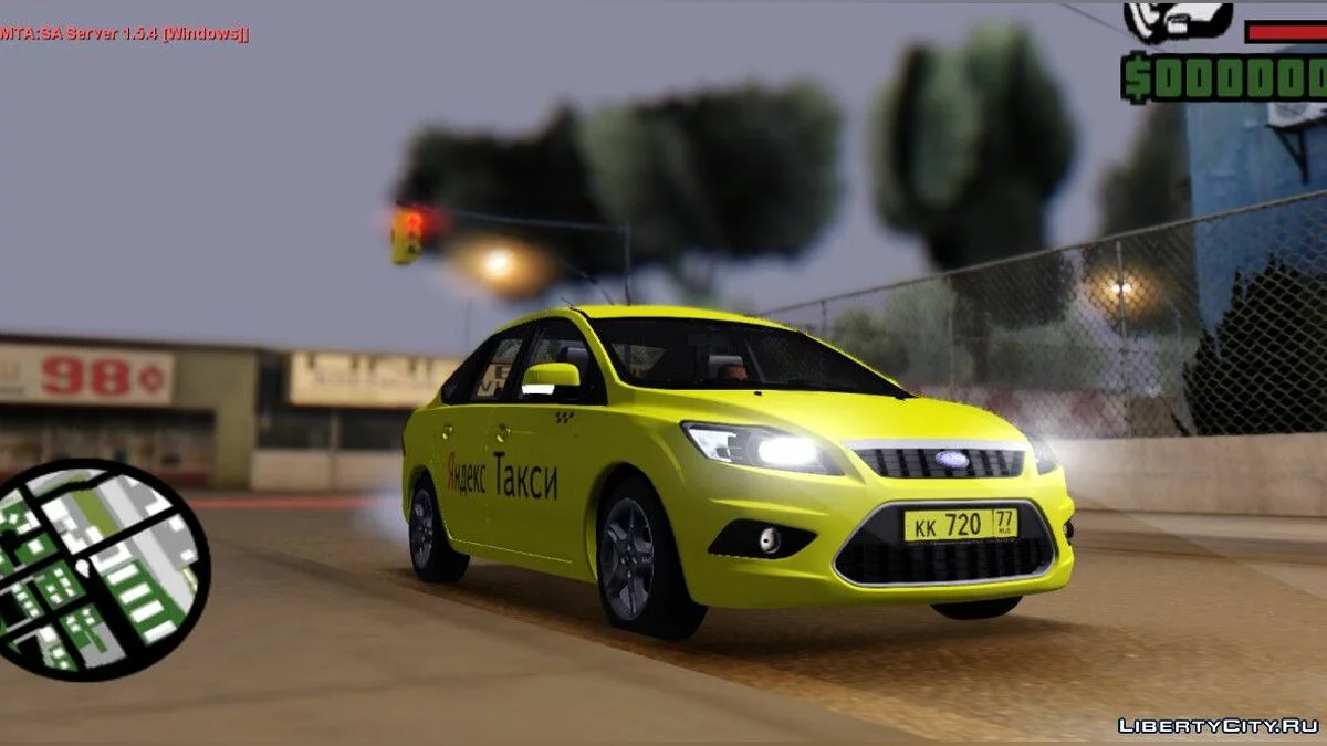Ford Focus 2 Sedan 2009 "Яндекс Такси" / GTA San Andreas