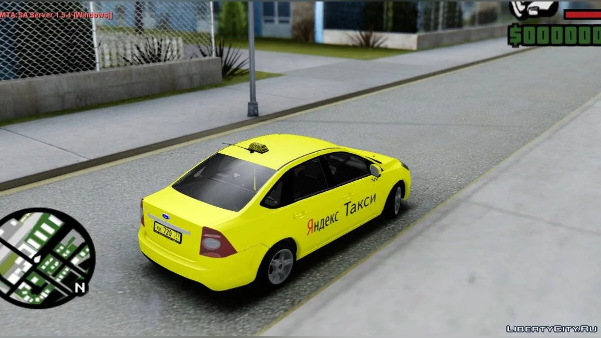 Ford Focus 2 Sedan 2009 "Яндекс Такси" / GTA San Andreas