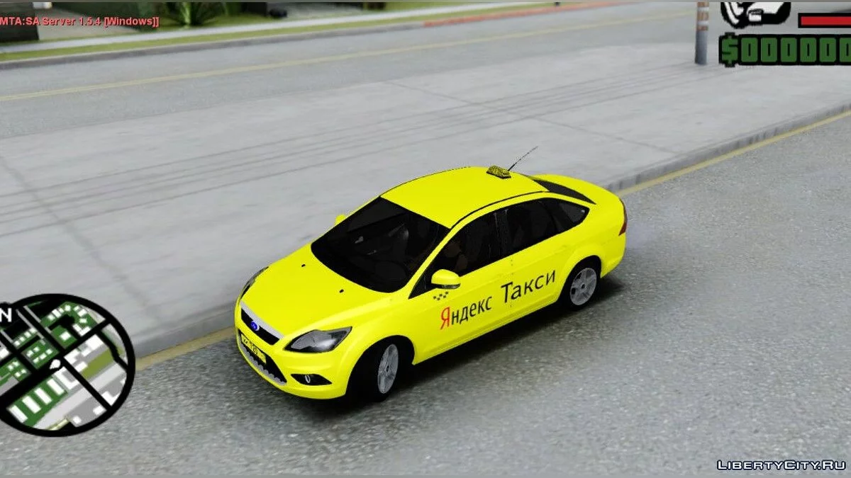 Ford Focus 2 Sedan 2009 "Яндекс Такси" / GTA San Andreas