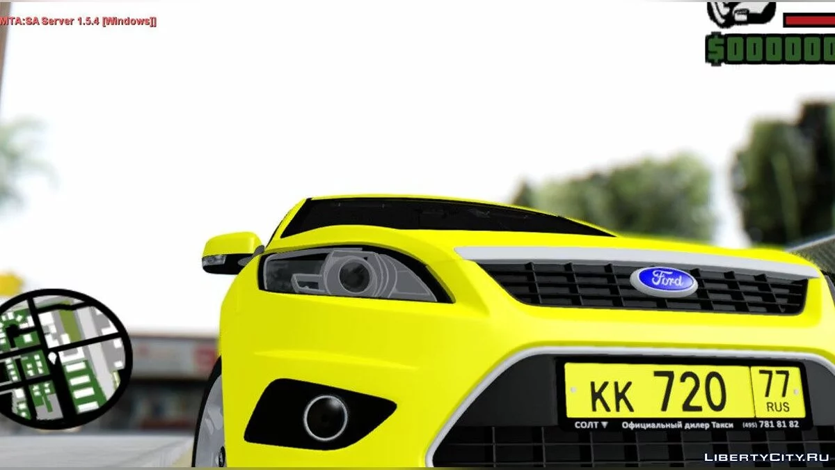 Ford Focus 2 Sedan 2009 "Яндекс Такси" / GTA San Andreas