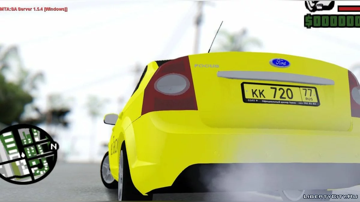 Ford Focus 2 Sedan 2009 "Яндекс Такси" / GTA San Andreas