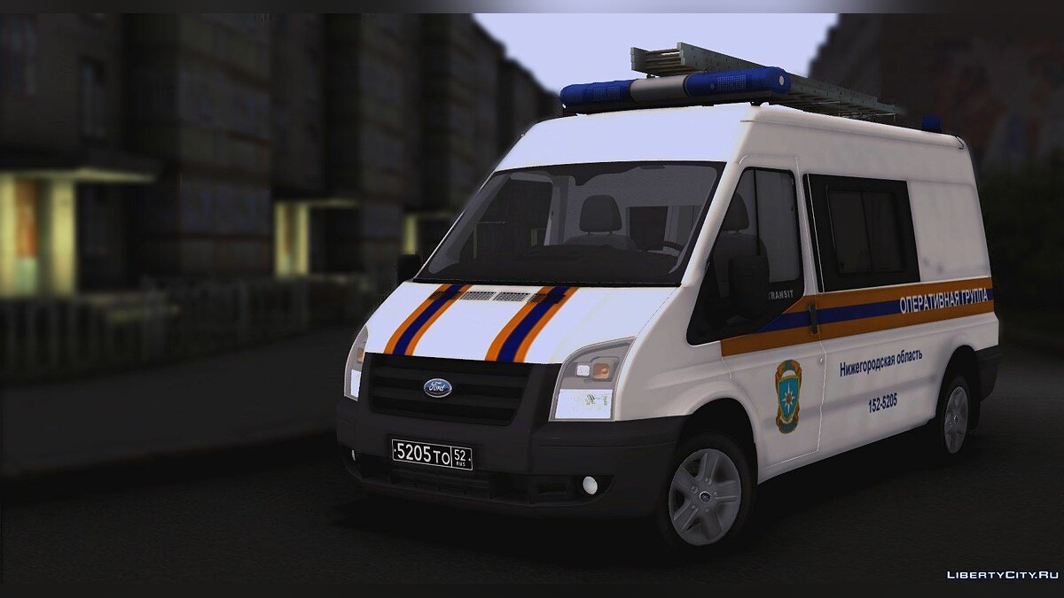 Скачать Ford Transit МЧС для GTA San Andreas