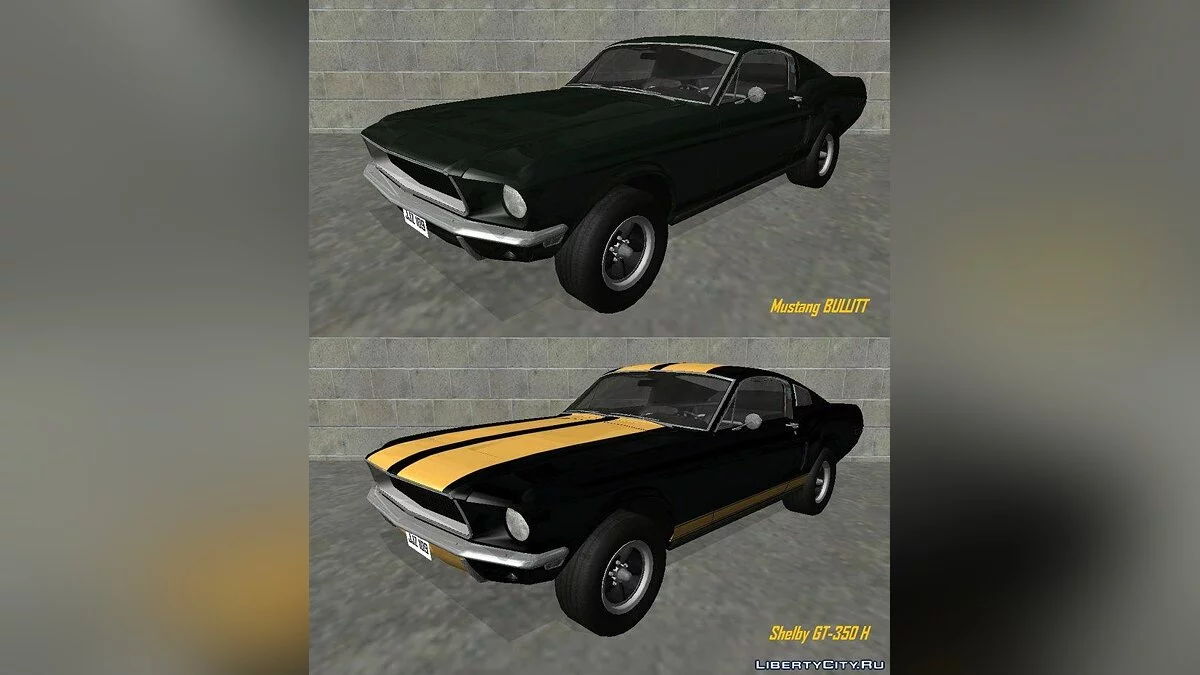 1968 Ford Mustang Fastback GT390 Bullitt / GTA San Andreas