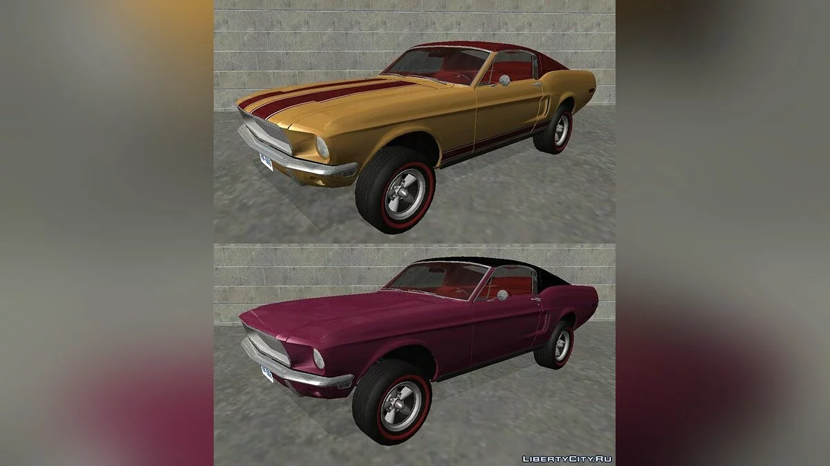1968 Ford Mustang Fastback GT390 Bullitt / GTA San Andreas